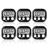 6 Pcs Kurzzeitwecker Digital Küchentimer Digital, Timer Digital, Digitaler Küchentimer,...