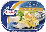 Appel Heringsfilets in Eier-Senf-Creme, 10 x 200g (Fischeinwaage - 10 x 120g)