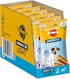 Pedigree Dentastix Light Mundhygiene-Stäbchen für kleine Hunde, 7 Stück, 58 g (6...