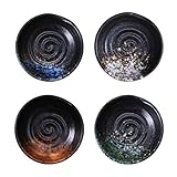 UPKOCH 4pcs Gewürzschalen Keramik japanische dipschälchen japanische Stil Soja...