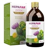 Hepafar Drink für die Leber - 500 ml für 20 Tage – Mariendistel, Grünem Tee, Mangan,...