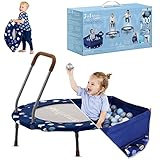 smarTrike Indoor-Kleinkindertrampolin mit Handgriff, faltbares Kindertrampolin, 1-5 Jahre...