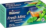 Meßmer Fresh Mint mit Spearmint | 23 Teebeutel | Intensiv-frisch | Vegan | Glutenfrei |...