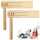 2Pcs Holzratsche GerÄusche Maker, HÖlzerner Spinning Holz Spinning Ratsche Noise Maker...