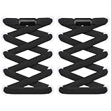 RJ-Sport 2 Paar flache Schnürsenkel ohne Binden - Elastische Schnürsenkel mit...