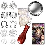 Zinngießen Set Silvester Spiele 2026 - 10 Zinn Giessen und 1 Löffel, Silvester...