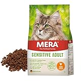 MERA Cats Sensitive Adult Huhn (2kg), Trockenfutter für Katzen, getreidefrei &...