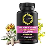 Johanniskraut Hochdosiert Rhodiola Rosea Baldrian - 10:1 Extrakte | 60 Tagesdosen |...