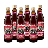 RABENHORST Schwarze Johannisbeere Muttersaft BIO 6er Pack (6 x 700 ml) - 100% purer...