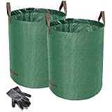 Norjews 2X 300L Gartensack Laubsack Gartenabfallsack, stabil - Gartensäcke für...