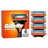 Gillette Fusion 5 Rasierklingen, 4 Ersatzklingen für Nassrasierer Herren mit 5-fach...