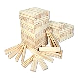 Schramm® 200 Stück Holzbausteine für Kinder Holzklötzer Holz Klötzer...
