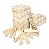 Schramm® 200 Stück Holzbausteine für Kinder Holzklötzer Holz Klötzer...