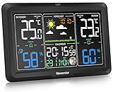 Newentor Wetterstation Funk mit Außensensor - Lebenslange Außensensor-Garantee...