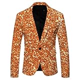 ZEMALON Blazer Herren Digitales Drucken Mode Anzug Jacke Männer Bankett Abschlussball...