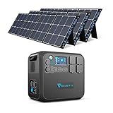 BLUETTI Solargenerator AC200MAX mit 3 x SP120 Solarpanel, 2048Wh/2200W LiFePO4...