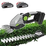 Mavdecll Elektrischer Kleinstrauchschneider, 2-in-1 Heckenschere & Rasentrimmer, 60 °...