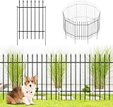 ARIFARO Dekorative Metall Gartenzaun 71cm hoch x 56cm breit 5 Pack, Tier...