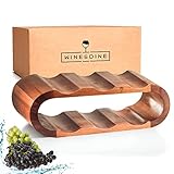 WINE&DINE Weinregal Holz 6 Flaschen | Ultra-[Stabil] | Weinflaschenhalter klein...