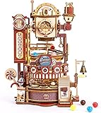 RoWood Schokoladenfabrik 3D Puzzle Murmelbahn Modellbau aus Holz - DIY...