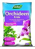 Westland Orchideen Erde, 4 l – Blumenerde für gesundes Wachstum, Pinienrinde und...