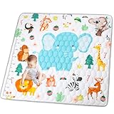 Funsland Krabbelteppich für Baby, Rutschfeste Baby Spielmatte Schadstofffrei...