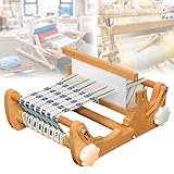 Desktop-Webstuhl aus Holz, Webbreite 20 cm, DIY-Handstrick-Webmaschine, Webrahmen-Webstuhl...