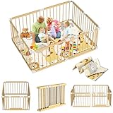 Laufstall Baby mit Matratze,Laufstall Baby 160x180cm,XXL Laufgitter für Baby & Kleinkind...