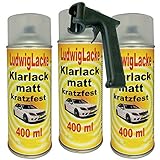 Ludwiglacke Klarlack matt Spraydose 3 x 400ml Plus Haltegriff