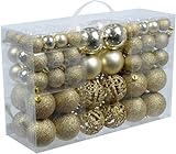 Weihnachtsgeschenke-Set mit 100 Weihnachtskugeln – Dekoration – unzerbrechlich –...