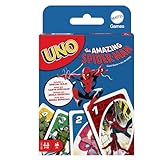 Mattel Games UNO The Amazing Spider-Man, Kartenspiel für Kinder, Erwachsene und...