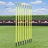 FORZA Slalomstangen – 1,5m oder1,8m sprunghafte Agilität Stangen entweder als 8er-Set...