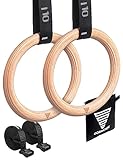 GORNATION Turnringe Holz, Ringe für Calisthenics, Turnen, Fitness, Sport,...