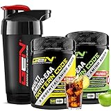 2x EAA Pulver + Premium Shaker - Cola Zitrone + Green Apple - Human Code Formel - Alle 8...
