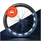 Luxshield Fahrrad Reflektoren Aufkleber - 64er Set für 26/27,5/28 / 29 Zoll...