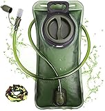 Trinkblase 2 Liter mit auslaufsicherer Wasserreservoir, Military Wasser Aufbewahrung Blase...