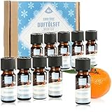 com-four® 10x duftende Öle im Set - Raumduft Winterstimmung - Duftöl für...