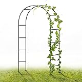 YAOBLUESEA Gartenbogen aus Metall, 2,4M Garten-Torbogen Pulverbeschichteter Stahlrahmen...
