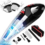 Handstaubsauger Auto Staubsauger Kabellos 8500PA 120W mit LED-Licht...