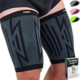 2 Stück Oberschenkelbandage für Herren & Damen - Kompression Oberschenkel Bandage für...