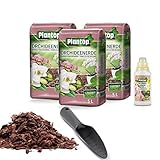 PLANTOP Orchideen Pflanz Set Komplettset Orchideenerde 15,0 l und Orchideendünger 0,25 l...