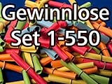 Röllchenlose bunt gemischt, Set 1-550