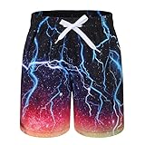 HowJoJo Dinosaurier-Badehose für Kinder, schnelltrocknend, 3D-Druck, Strandshorts, LSF...