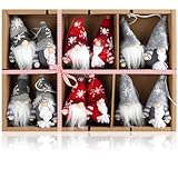 com-four® 12x Premium Weihnachtsbaum-Anhänger Wichtel - Christbaumschmuck -...