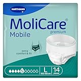 MoliCare premium Mobile 5 Tropfen Größe L, Inkontinenzhosen für Frauen und Männer mit...
