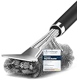 Grillbürste, TNTOR Grill Reinigungsbürste mit Extra Langer Edelstahl Borsten, Edelstahl...