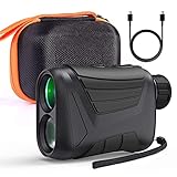 Laser Entfernungsmesser Jagd/Golf, 800m,900 Yards, 7X Vergrößerung, 3,7 V Lithium-Akku,...