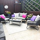 PURPLE LEAF Gartenmöbel Set Alu Gartenlounge Olenfin Terrassenmöbel mit...