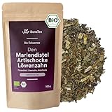 BIO Mariendistel Artischocke Löwenzahn Tee – BonaTea Pure3 Kräutertee ohne...