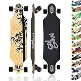 MAXOfit Longboard Crow No. 12 - Drop Through Board mit robustem Deck und mittelweichen...